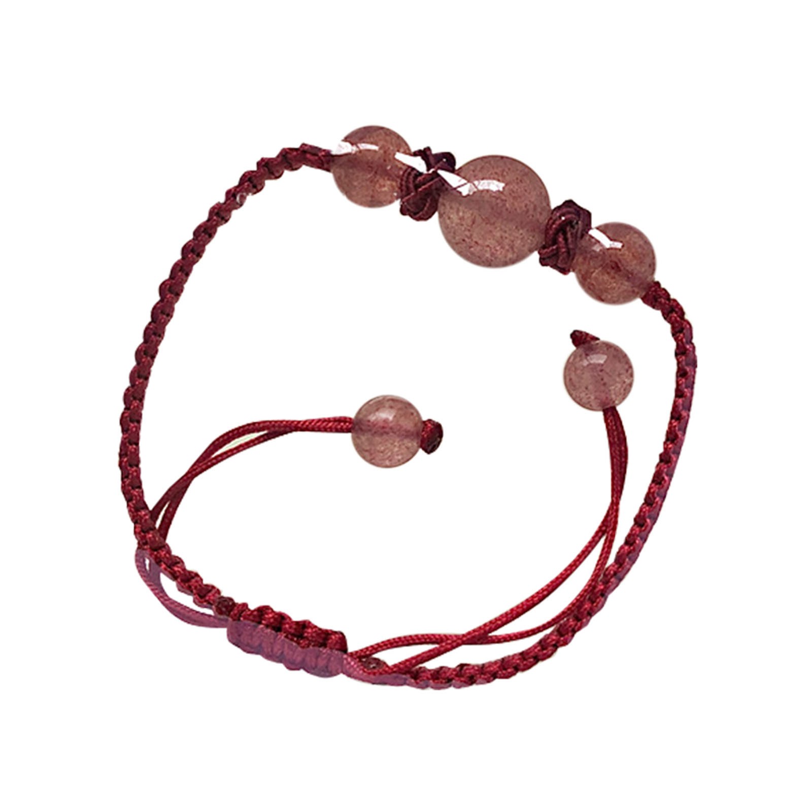 Weerihhol Gwm530a1 Handwoven Bracelets Red Black String Knot Bracelets