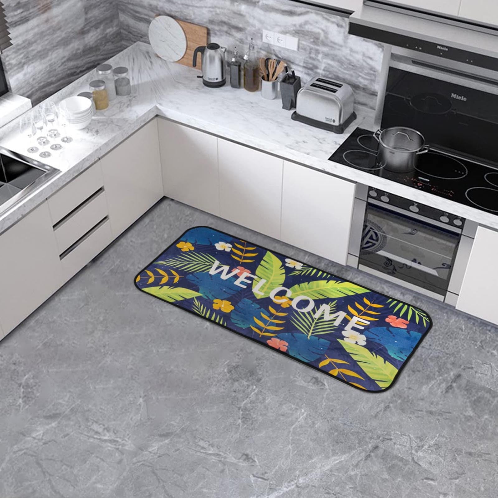 Weerihhol Kitchen Carpet Cushioned Fatigue Kitchen Carpet ,Thick Water