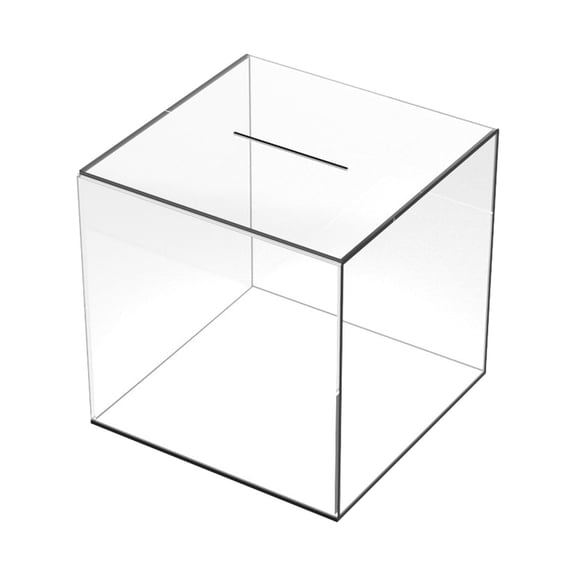 Weerihhol Mini compatible with Machine That Works Clear Bank For Kids Adults Acrylic Transparent Bank Square Personal Toy CoinSavings Container For Boys Girls Party (5.89in)