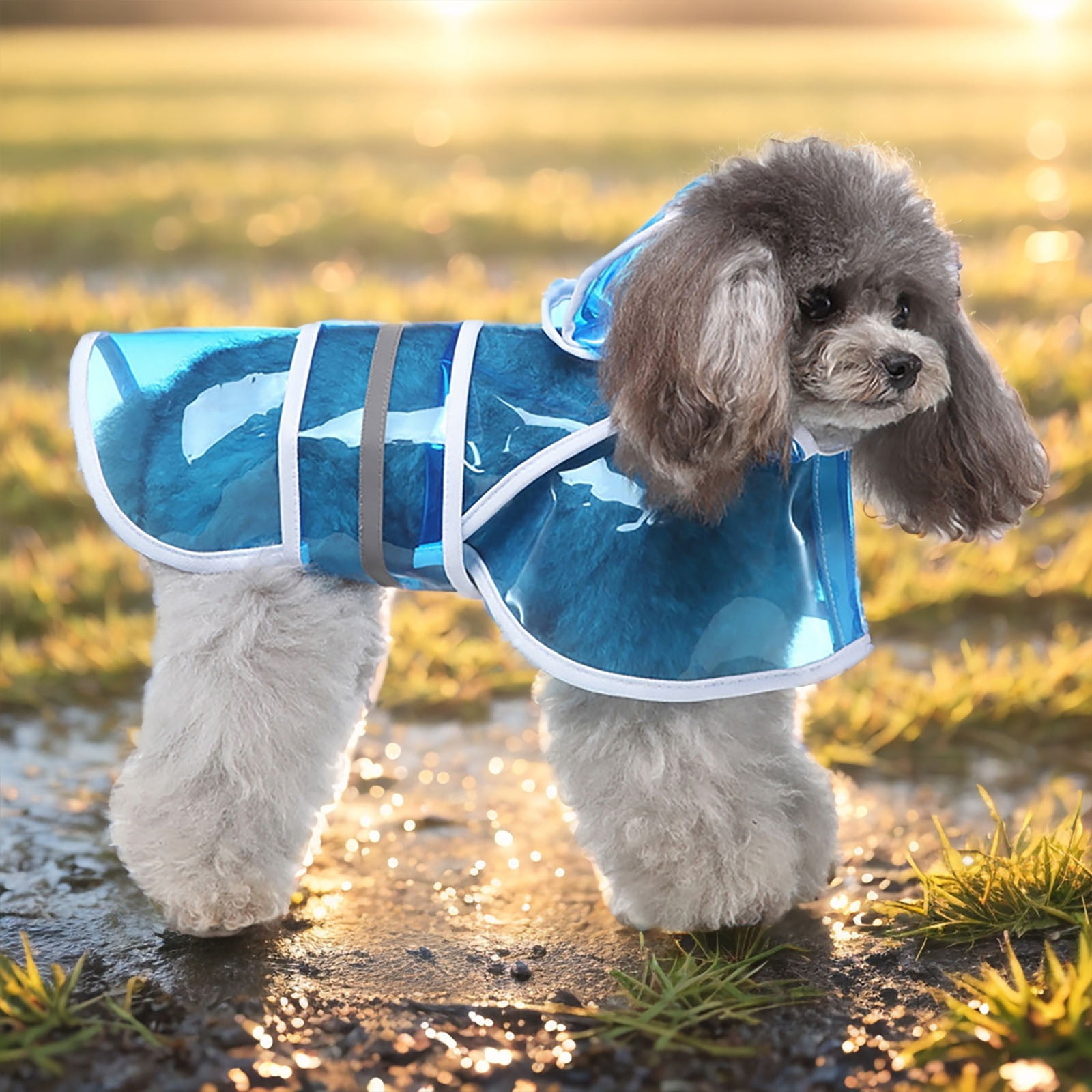 Dog raincoat with umbrella hood 2025