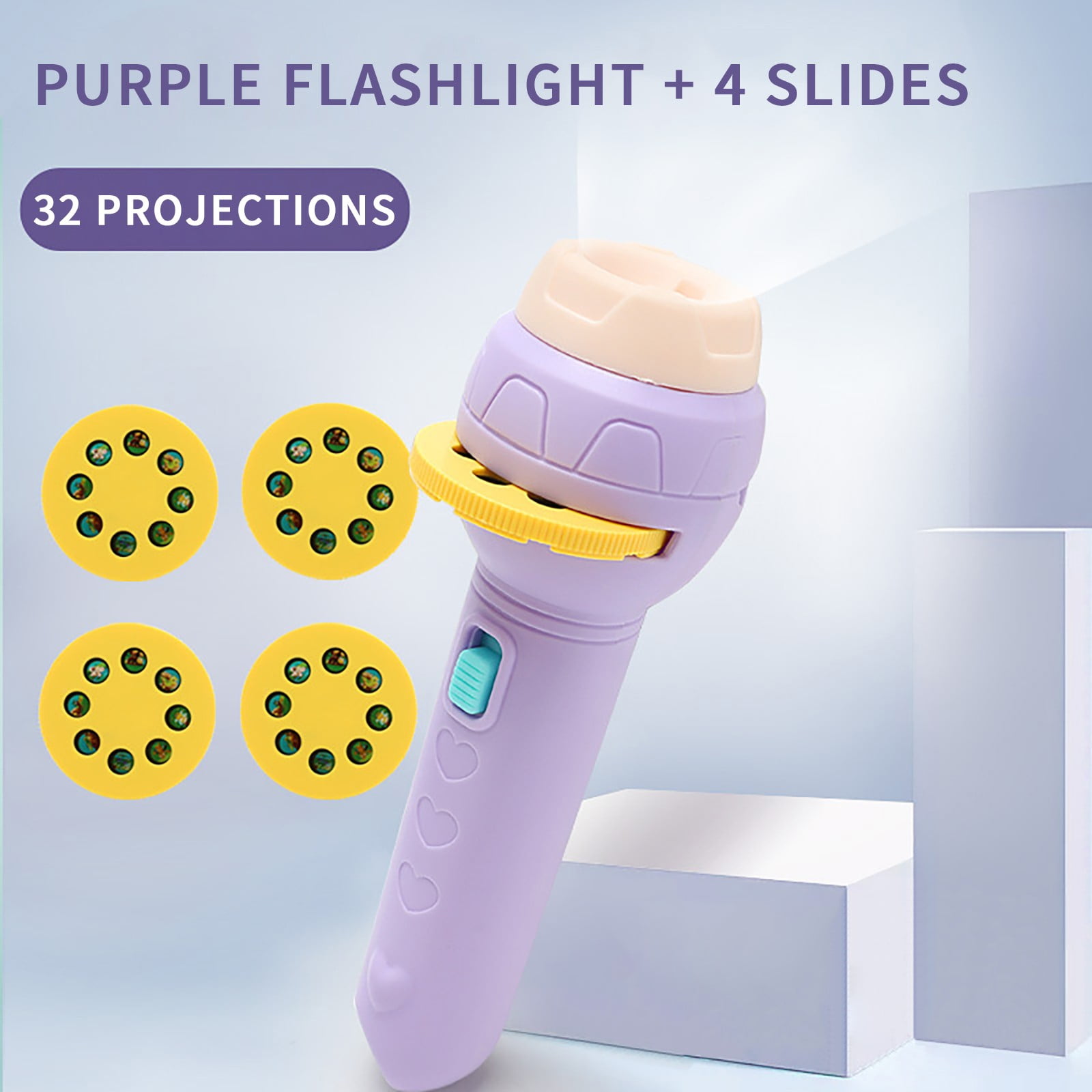 Weerihhol Slide Projector Flashlight Projection Light Toy Slide