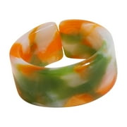 Weerihhol Stretch Rings for Women in Jewelry Colorful Rings Bands Girl Women Rings Simple Style Blue Clouds Ring Rainbow Ring Acrylic Ring