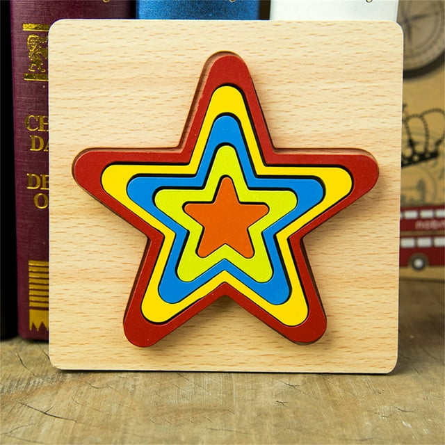 Weerihhol Toddler Puzzles Montessori Toy Wooden Shape Sorting Puzzle Sensory Toy Toddler Activities Preschool Learning Educational Developmental Toy 1 2 3 Year Old 1 3 0 2 Age 1-2 Years Old