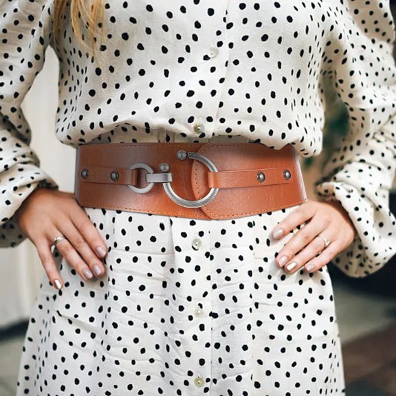 Weerihhol Vintage Elastic Belt Women Wide Belts Corset For Jeans Dresses