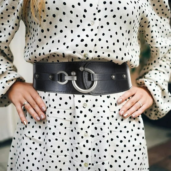 Weerihhol Vintage Elastic Belt Women Wide Belts Corset For Jeans Dresses