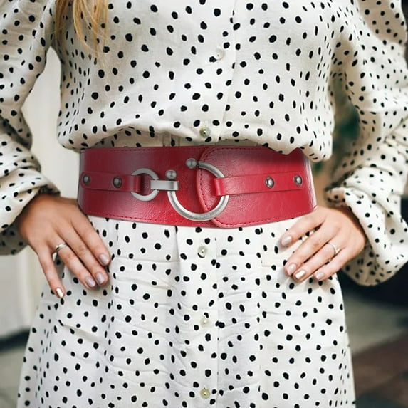 Weerihhol Vintage Elastic Belt Women Wide Belts Corset For Jeans Dresses