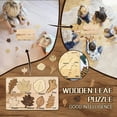 Weerihhol shape Leaf Puzzle, Children's Educational Wooden Leaf Puzzle
