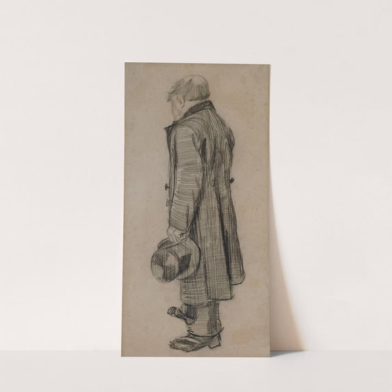 Weesman met een hoge hoed in zijn linkerhand - Vincent Van Gogh Artwork - livingroom bedroom office dining room - 8x10 - High Quality Wall Art Poster Print Decor - UNFRAMED