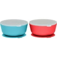 thumbnail image 1 of Weesprout Suction Bowls for Baby & Toddlers, 100% Silicone with Plastic Lid, 12 oz, Set of 2, 1 of 8