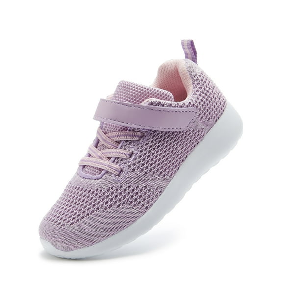 Weestep Girls and Biy Lightweight Knit Comfort Running Sneaker Shoe(7 Toddler, Purple)