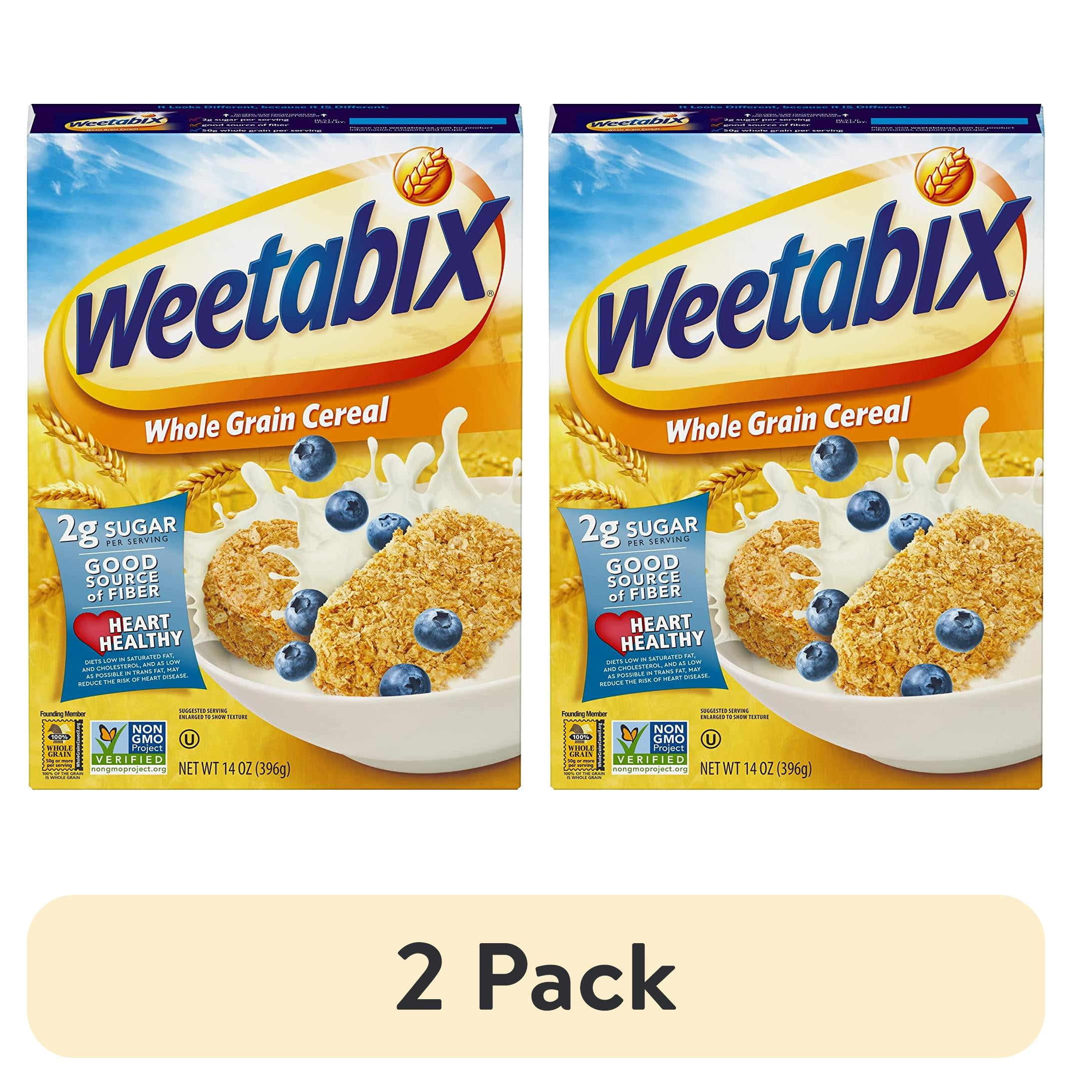 (2 pack) Weetabix Whole Grain Cereal Biscuits, NonGMO Project Verified