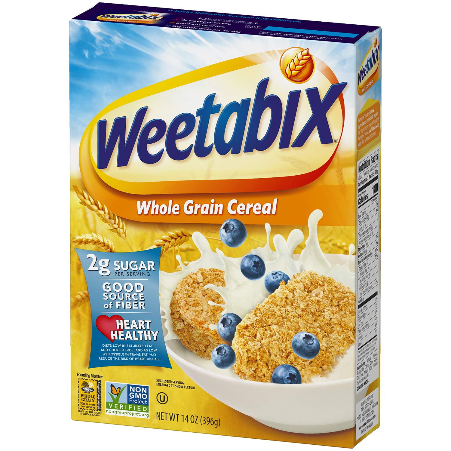 Weetabix Whole Grain Cereal Biscuits NonGMO Project Verified, Kosher