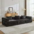 thumbnail image 1 of Weetoo Sleeper Sofa Bed 3 Seat Convertible Sectional Sofa Couch with Pillows for Living Room, 1 of 9