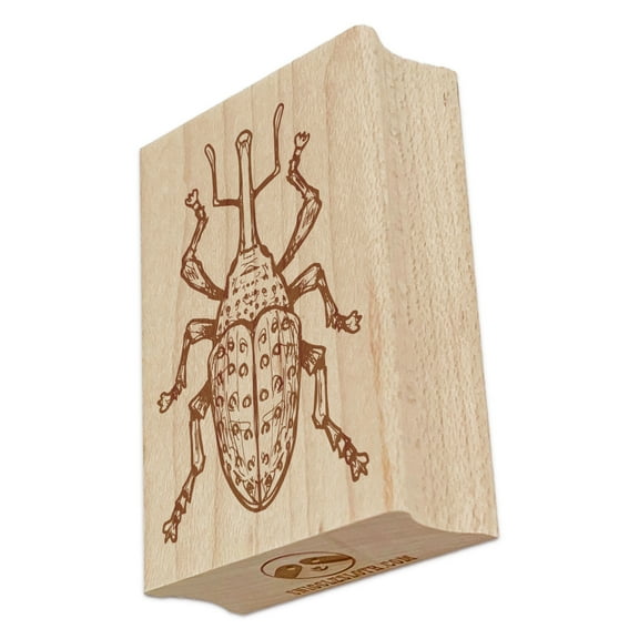 Weevil Snout Beetle Insect Bug Rectangle Rubber Stamp Stamping Scrapbooking Crafting - Small 1.7in