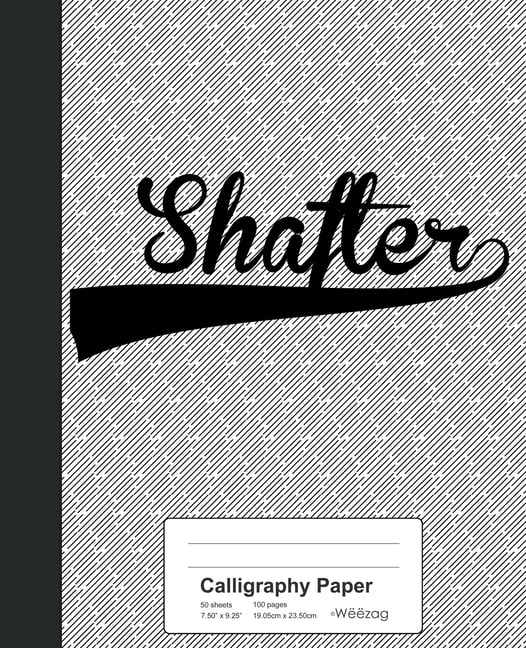 Weezag Calligraphy Paper Notebook: Calligraphy Paper : STERLING Notebook  (Series #3949) (Paperback)
