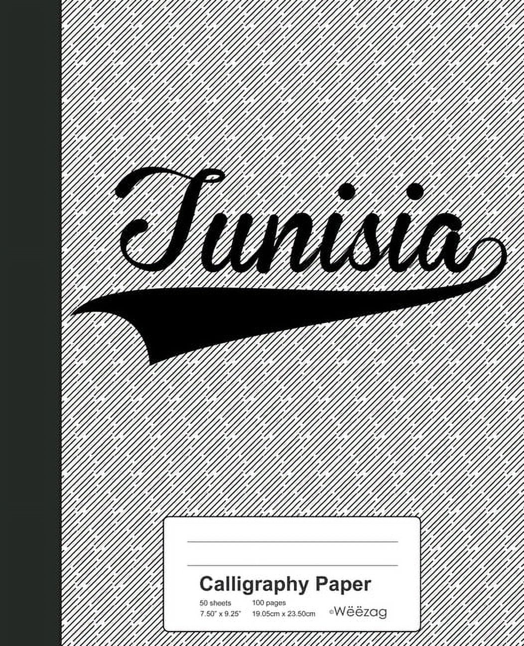 Weezag Calligraphy Paper Notebook: Calligraphy Paper : TUNISIA Notebook ...