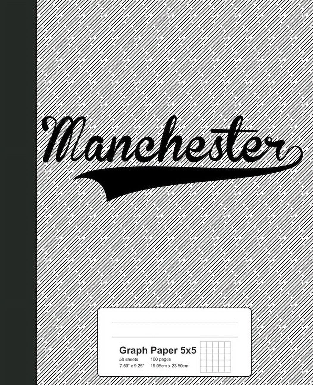 Weezag Graph Paper 5x5 Notebook Graph Paper 5x5 MANCHESTER Notebook
