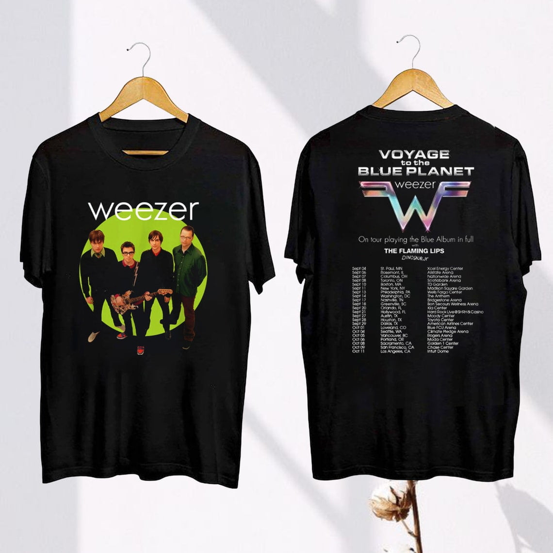 Weezer Band Tour 2024 Graphic TShirt, Weezer Band Fan Gift, Weezer 2024 Concert Merch, Weezer