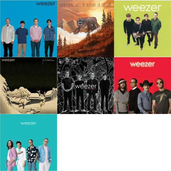 Weezer (Blue Album) & Everything Will Be Alright In The End & Weezer (Green Album) & Pinkerton & Make Believe & Weezer (Red Album) & Weezer: Teal Album [LP Vinyl Bundle]