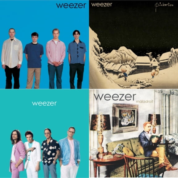 Weezer: Teal Album & Weezer (Blue Album) & Pinkerton & Maladroit [LP Vinyl Bundle]