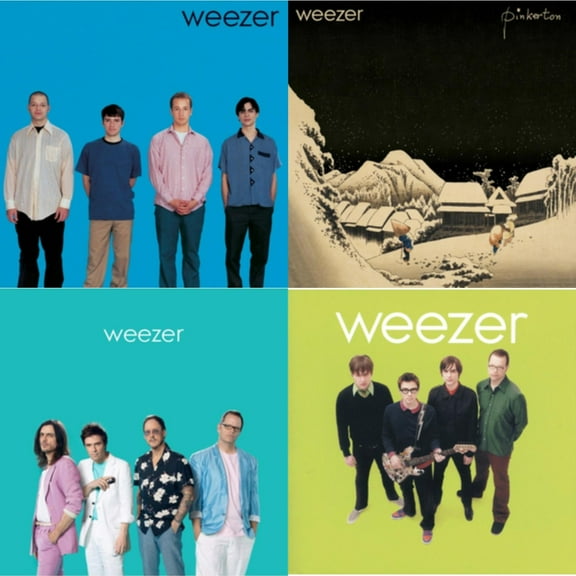 Weezer (Blue Album) & Pinkerton & Weezer: Teal Album & Weezer (Green Album) [LP Vinyl Bundle]