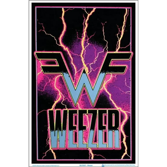 Weezer - Electric Flocked Blacklight Poster 23x35