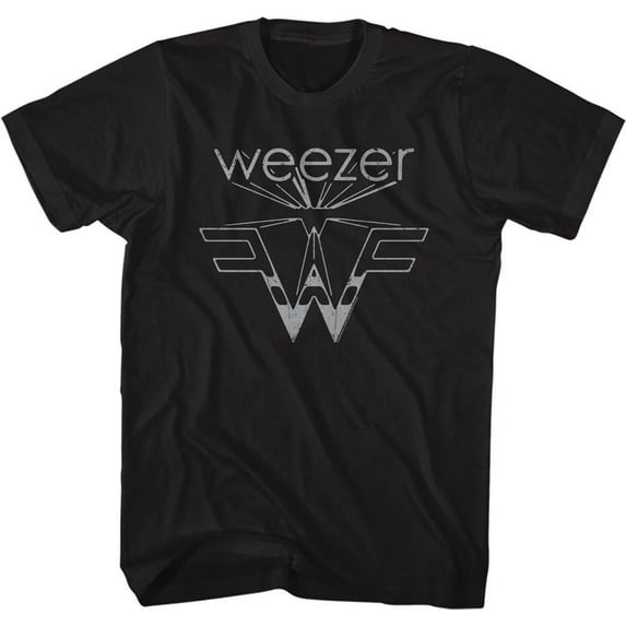 Weezer Flying W Black Adult T-Shirt Xlt