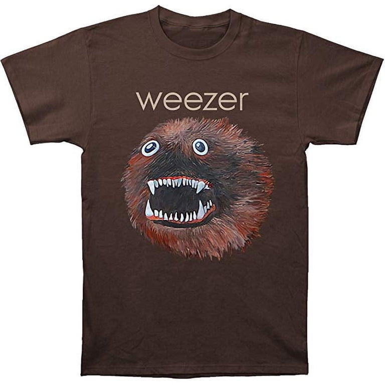 weezer グラフィックTシャツ Mサイズ ブラウン Weezer Head Men's Brown T-Shirt - Walmart.com