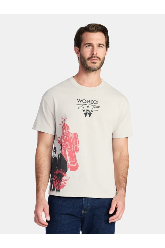 Men's and Big Men's Boxy Fit Graphic Tee, Sizes XS-3XL