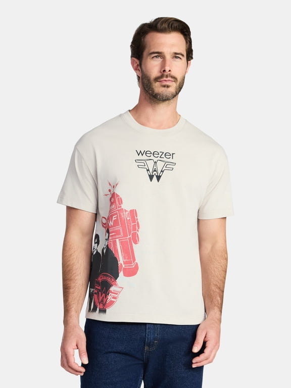 Men's and Big Men's Boxy Fit Graphic Tee, Sizes XS-3XL
