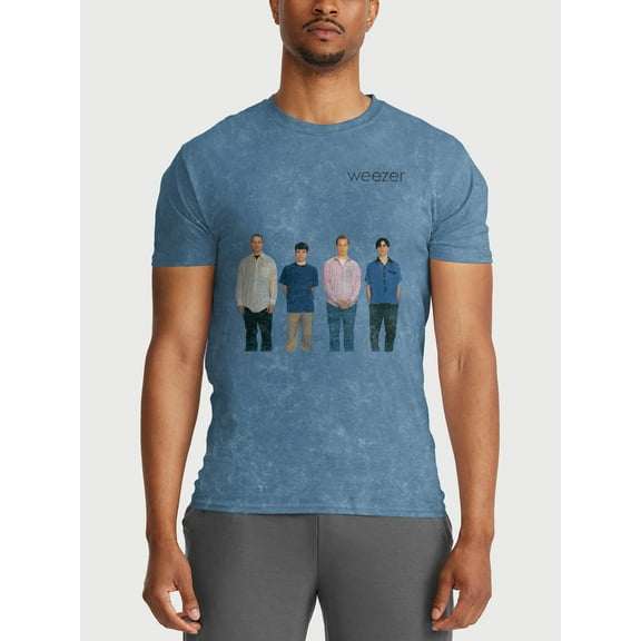 Weezer Men’s & Big Men’s Mineral Wash Graphic Tee Shirt, Sizes S-3XL