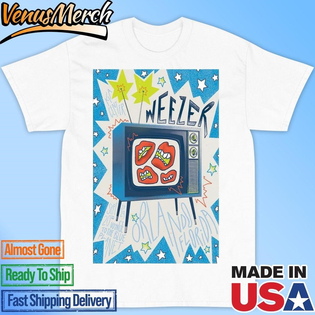 Weezer On September 20 2024 Kia Center Orlando Fl Poster Shirt