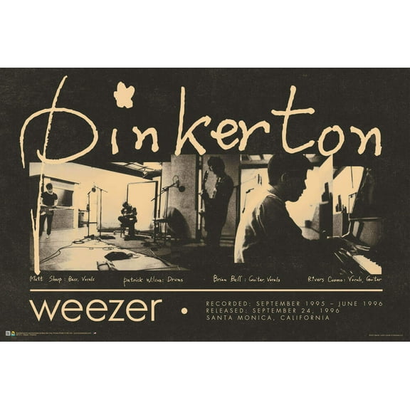 Weezer - Pinkerton Group Poster 36" x 24"