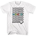 thumbnail image 1 of Weezer Repeat Colors White Adult T-Shirt 5Xl, 1 of 2