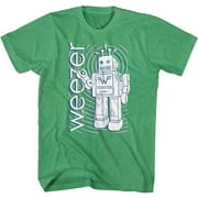 AMERICAN CLASSICS Weezer Robot Kelly Heather Adult T-Shirt