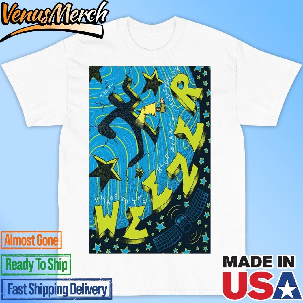Weezer September 28 2025 Toyota Center Houston Tx Poster Shirt