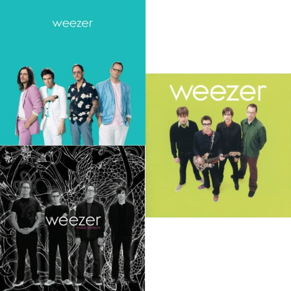 Weezer: Teal Album & Make Believe & Weezer (Green Album) [LP Vinyl Bundle]