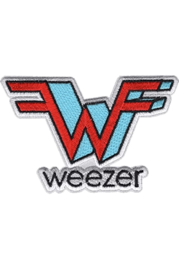 Weezer Logo Multicolor Embroidered Patch, 2.4" x 3.6"