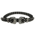 thumbnail image 1 of Weflink 2000s Retro Double Buckles Belt Punk Rock Trend Studded Waistband Accessory, 1 of 8