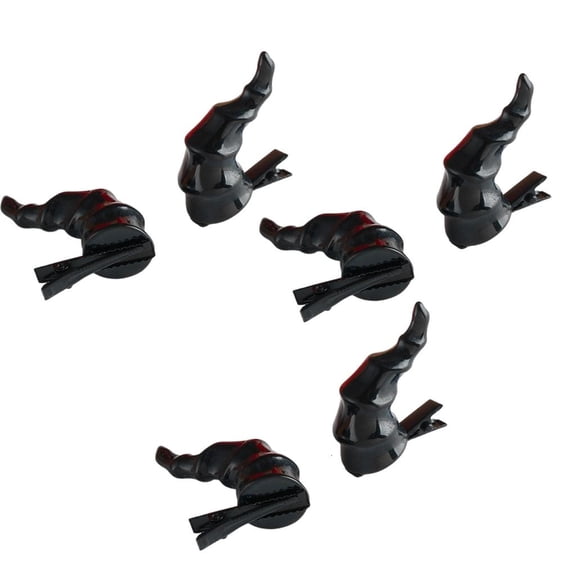 Weflink 3 Pairs Devil Horn Barrettes For Event Costume Dressingup Accessories Nonslip Hair Clip for Roleplay Game