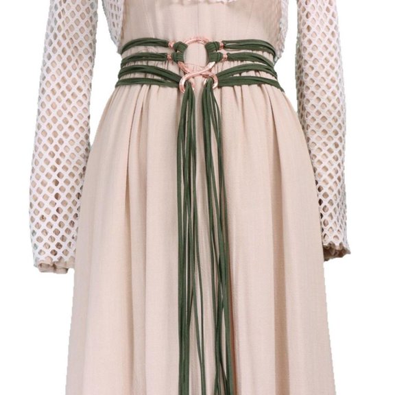 Weflink Adjustable Crossing Waist Strap For Lady Women Soft Faux Long Rope Belt