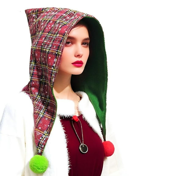 Weflink Cheerful Gingham Hat Christmas Glitter Witch Leprechaun Hat Holiday Unisex Wear