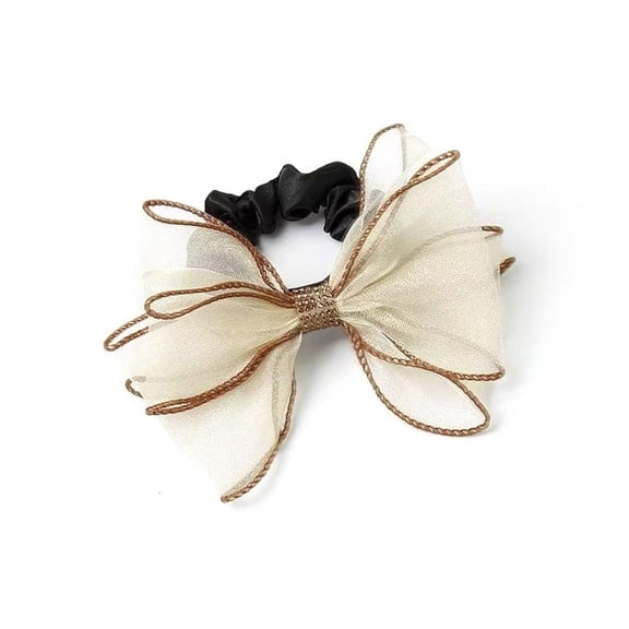 Weflink Delicate Net Scrunchies Sparkly Bows Design Hair Scrunchies For Teens Adults