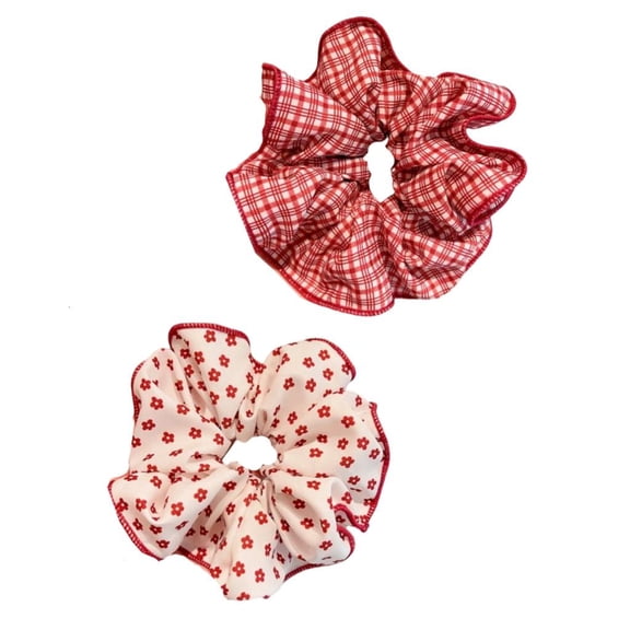 Weflink Elastic Red HairBands Ponytail Holder Hair Scrunchy Female Hair Rope