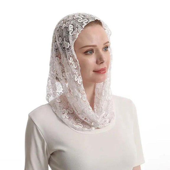 Weflink Flexible Lace Head Cover Lightweight Design Heat Resistant Fabric