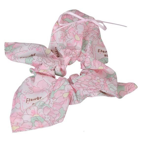 Weflink Hair Scrunchie With Scarf Bows Detachable Headbands Multipurpose Styling Accessory For Casual Prom occasion