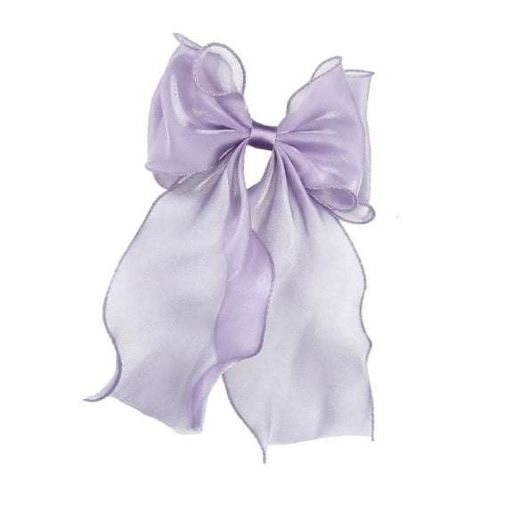 Weflink Large Hair Bows Hair Clip French Styles Tulle Barrette Nonslip Ponytail Holder