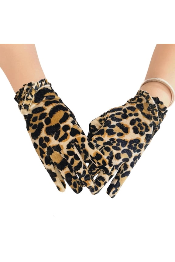 Leopards Gloves Polyester Materials Versatiles Wear Suitable For Men Women Kids Outdoor Sports Winter Trip
