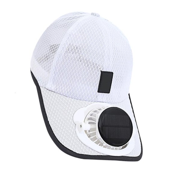 Weflink Lightweight Polyester Sun Cap Built in Cooling Fan Solar Charging 4-8 Hours