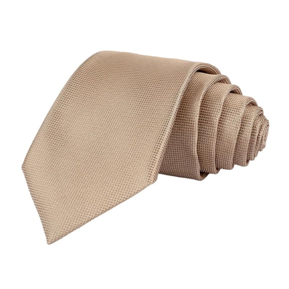 Weflink Men’s Slim Grid Pattern Casual Polyester Tie For Business And Formal Event